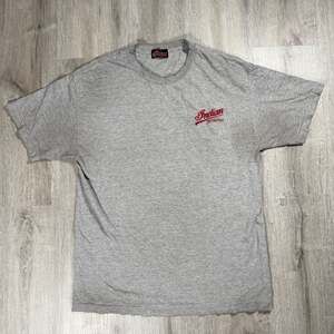Bikercore Indian Motorcycle Classic Logo Gray T-Shirt Large